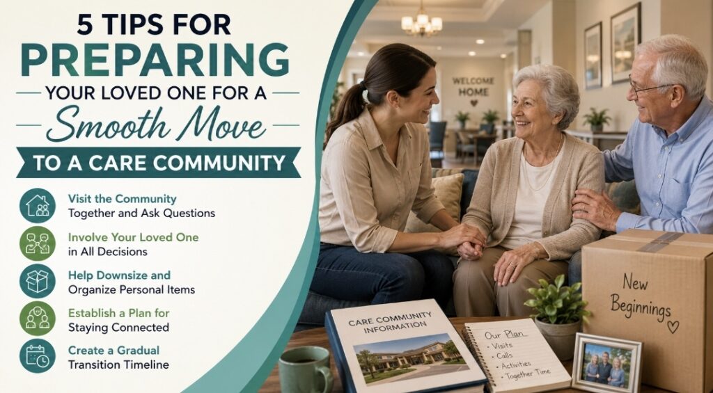 5 Tips for Preparing Your Loved One for a Smooth Move to a Care Community 5 Tips for Preparing Your Loved One for a Smooth Move to a Care Community
