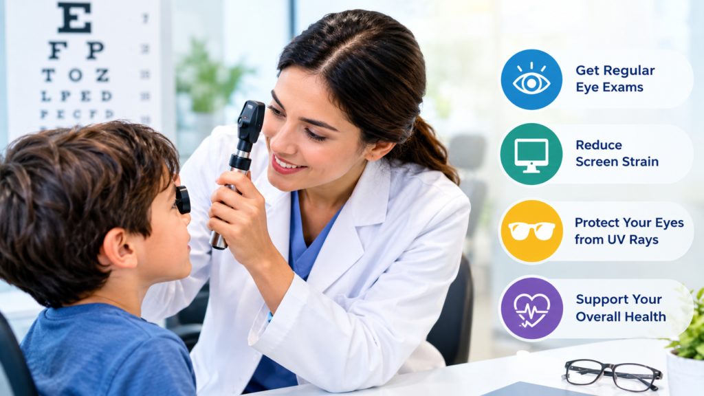 4 Preventive Care Tips From Experienced Eye Doctors Friendly Eye Care Clinic Infographic